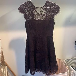 Purple lace dress